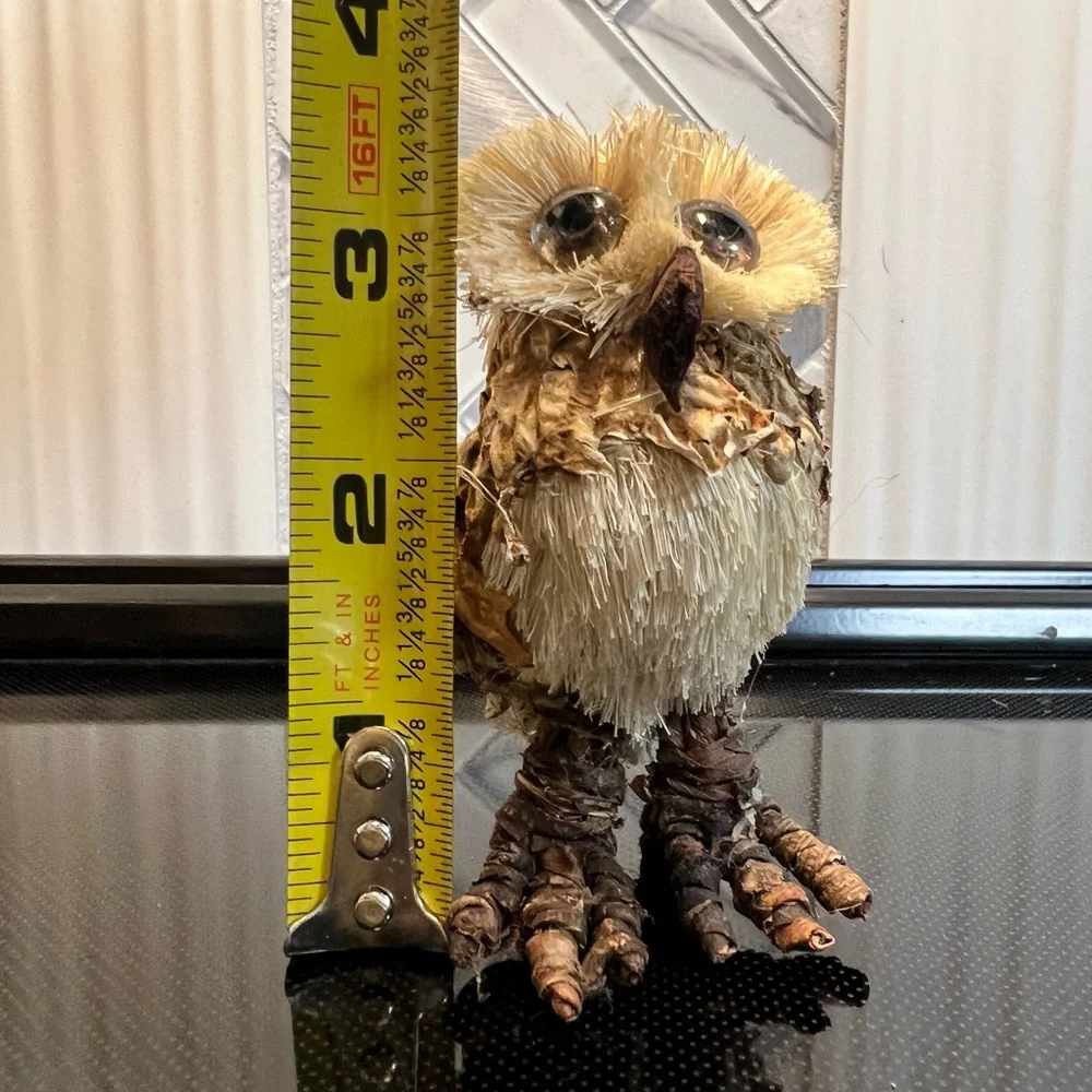 Hand Crafted Wooden Owls decor bundle